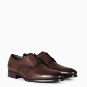 GRECO ZAPATO VESTIR PIEL MARRON HOMBRE